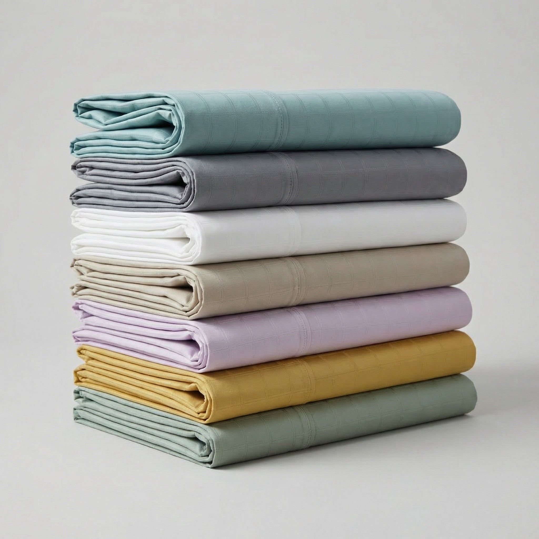 HeavenWeave 440 TC Dobby Windowpane Sheet Set – ROYAL LUXURY LINEN